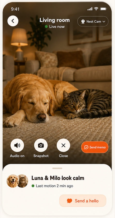Home Soon app — quick peek